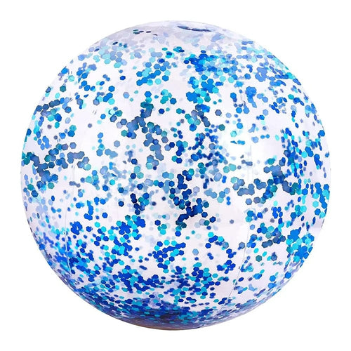 Planet Gates 40cm / Blue 40/60cm Inflatable Glitter Beach Ball Summer Water Ball Sequin Beach Balls for Summer Swimming Pool Party Toys for Kids Adult