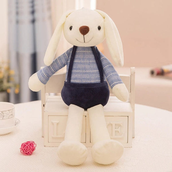Planet Gates 40cm Candy Color Long-eared Rabbit Plush Toy Dressed Small White Rabbit Can Be Hung On The Wall To Sleep To Soothe Birthday Gift