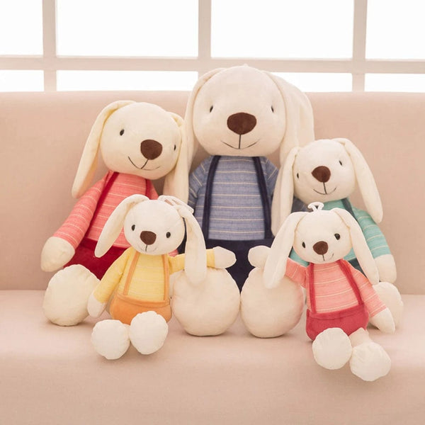 Planet Gates 40cm Candy Color Long-eared Rabbit Plush Toy Dressed Small White Rabbit Can Be Hung On The Wall To Sleep To Soothe Birthday Gift