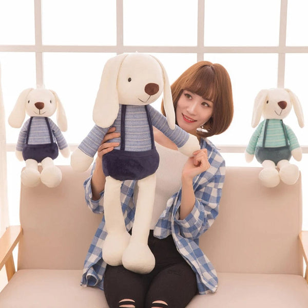 Planet Gates 40cm Candy Color Long-eared Rabbit Plush Toy Dressed Small White Rabbit Can Be Hung On The Wall To Sleep To Soothe Birthday Gift