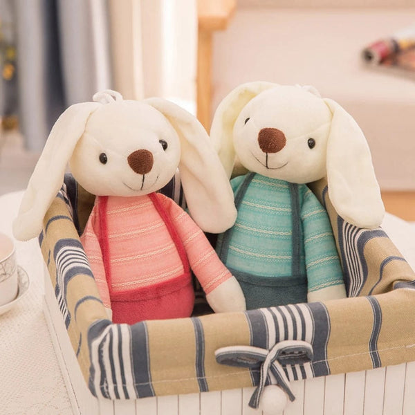 Planet Gates 40cm Candy Color Long-eared Rabbit Plush Toy Dressed Small White Rabbit Can Be Hung On The Wall To Sleep To Soothe Birthday Gift
