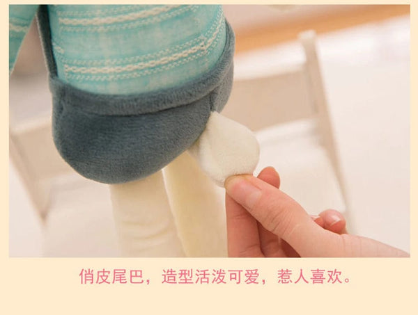 Planet Gates 40cm Candy Color Long-eared Rabbit Plush Toy Dressed Small White Rabbit Can Be Hung On The Wall To Sleep To Soothe Birthday Gift