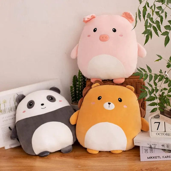 Planet Gates 40cm Cuddly Squishy Penguin Pig Rabbit Panda Crab Kawaii Zoo Animal Plush Pillow Soft Plushie Peluche Doll Kids Birthday Gift