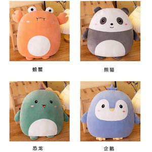 Planet Gates 40cm Cuddly Squishy Penguin Pig Rabbit Panda Crab Kawaii Zoo Animal Plush Pillow Soft Plushie Peluche Doll Kids Birthday Gift