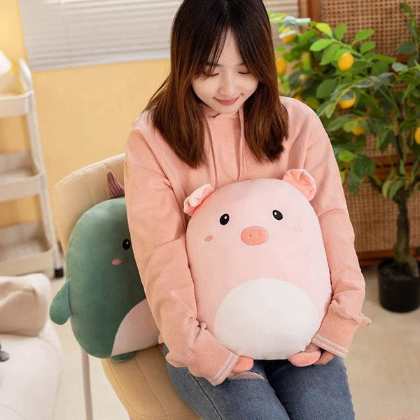 Planet Gates 40cm Cuddly Squishy Penguin Pig Rabbit Panda Crab Kawaii Zoo Animal Plush Pillow Soft Plushie Peluche Doll Kids Birthday Gift