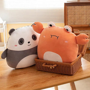 Planet Gates 40cm Cuddly Squishy Penguin Pig Rabbit Panda Crab Kawaii Zoo Animal Plush Pillow Soft Plushie Peluche Doll Kids Birthday Gift