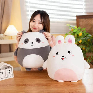 Planet Gates 40cm Cuddly Squishy Penguin Pig Rabbit Panda Crab Kawaii Zoo Animal Plush Pillow Soft Plushie Peluche Doll Kids Birthday Gift