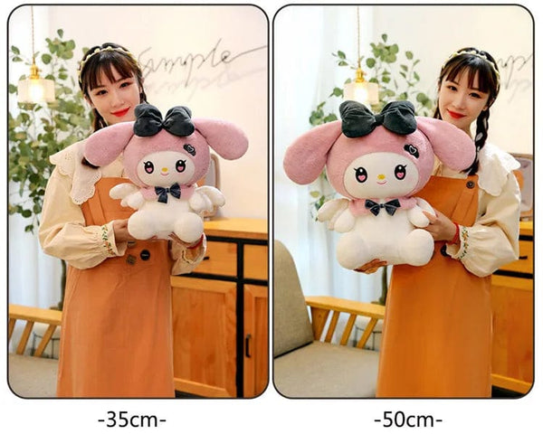 Planet Gates 40CM Cute Sanrio Plushie Doll Cartoon Kuromi Stuffed Plush Doll Melody Plush Toys Pillow Room Decoration Children Birthday Gifts