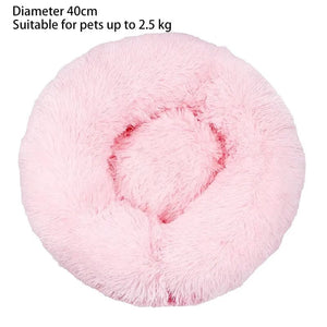 Planet Gates 40cm Pink G407E Cat Nest Round Soft Shaggy Mat for Kittens Chihuahua Indoor Dog Cat Bed Pet Supplies Removable Machine Washable Pillow Bed