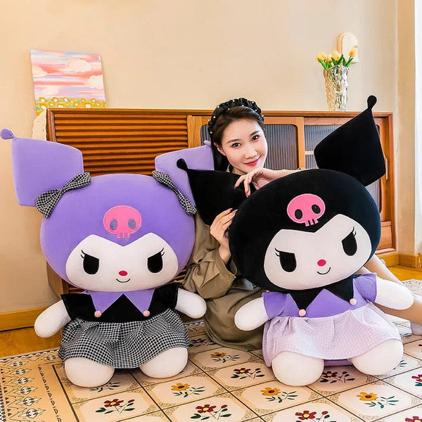 Planet Gates 40cm Sanrio Kuromi Doll Plush Toy Cartoon Melody Doll Pillow Gift Children's Room Decoration Plushie Dolls Gifts for Kids
