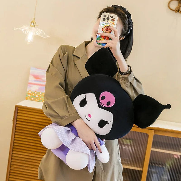Planet Gates 40cm Sanrio Kuromi Doll Plush Toy Cartoon Melody Doll Pillow Gift Children's Room Decoration Plushie Dolls Gifts for Kids