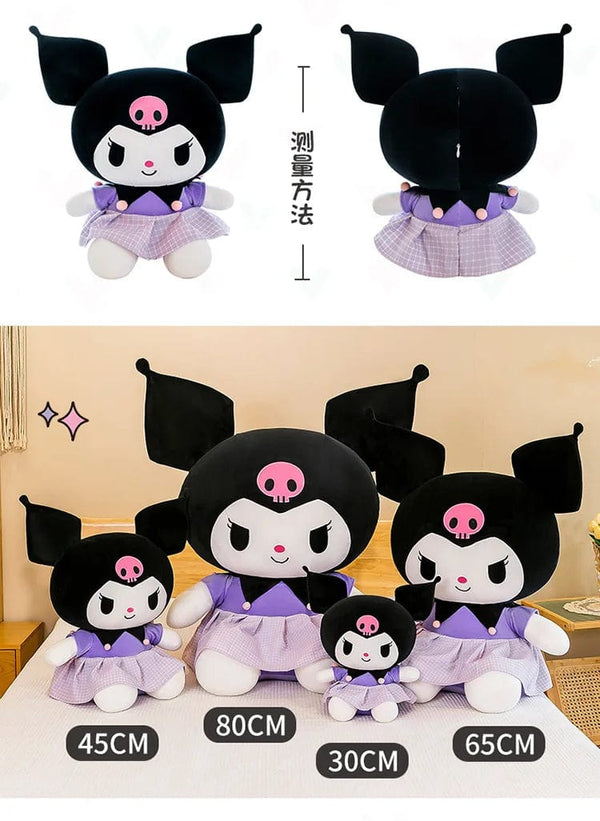Planet Gates 40cm Sanrio Kuromi Doll Plush Toy Cartoon Melody Doll Pillow Gift Children's Room Decoration Plushie Dolls Gifts for Kids