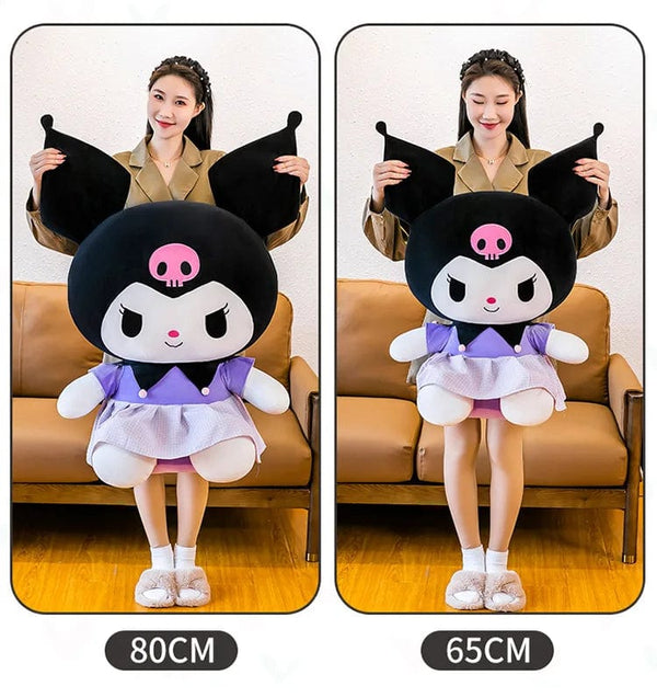 Planet Gates 40cm Sanrio Kuromi Doll Plush Toy Cartoon Melody Doll Pillow Gift Children's Room Decoration Plushie Dolls Gifts for Kids