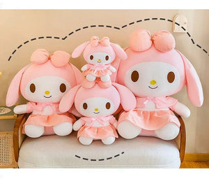 Planet Gates 40cm Sanrio Kuromi Doll Plush Toy Cartoon Melody Doll Pillow Gift Children's Room Decoration Plushie Dolls Gifts for Kids