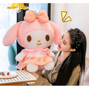 Planet Gates 40cm Sanrio Kuromi Doll Plush Toy Cartoon Melody Doll Pillow Gift Children's Room Decoration Plushie Dolls Gifts for Kids