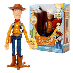 Planet Gates 40cm Woody Disney Pixar Toy Story 40CM Woody Action Figures English Movie Sound Character Doll Cloth Cowboy Birthday gift for children
