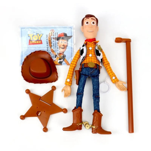 Planet Gates 40cm Woody Disney Pixar Toy Story 40CM Woody Action Figures English Movie Sound Character Doll Cloth Cowboy Birthday gift for children