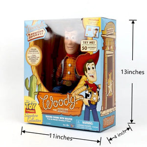 Planet Gates 40cm Woody Disney Pixar Toy Story 40CM Woody Action Figures English Movie Sound Character Doll Cloth Cowboy Birthday gift for children