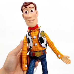 Planet Gates 40cm Woody Disney Pixar Toy Story 40CM Woody Action Figures English Movie Sound Character Doll Cloth Cowboy Birthday gift for children