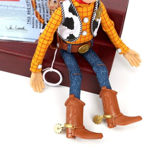 Planet Gates 40cm Woody Disney Pixar Toy Story 40CM Woody Action Figures English Movie Sound Character Doll Cloth Cowboy Birthday gift for children
