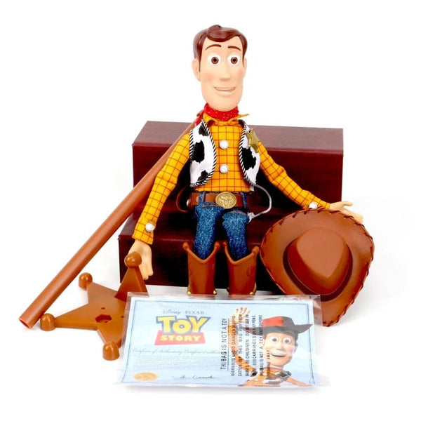 Planet Gates 40cm Woody Disney Pixar Toy Story 40CM Woody Action Figures English Movie Sound Character Doll Cloth Cowboy Birthday gift for children