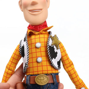 Planet Gates 40cm Woody Disney Pixar Toy Story 40CM Woody Action Figures English Movie Sound Character Doll Cloth Cowboy Birthday gift for children