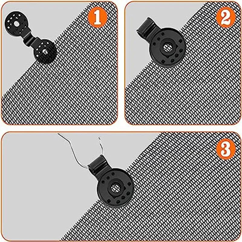 Planet Gates 40PCS 300pcs Shade Cloth Plastic Clips Sun Shade Net Clips Greenhouse Fabric Fix Clamps Accessories Grommet Fence Netting Hook