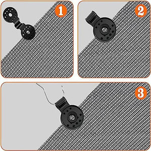 Planet Gates 40PCS 300pcs Shade Cloth Plastic Clips Sun Shade Net Clips Greenhouse Fabric Fix Clamps Accessories Grommet Fence Netting Hook