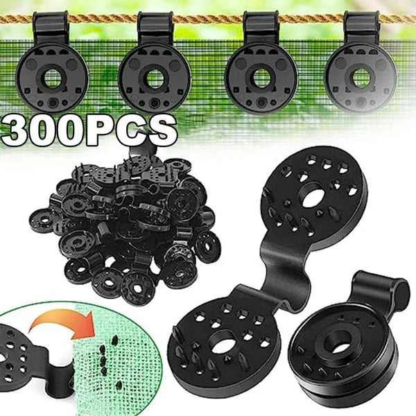 Planet Gates 40PCS 300pcs Shade Cloth Plastic Clips Sun Shade Net Clips Greenhouse Fabric Fix Clamps Accessories Grommet Fence Netting Hook