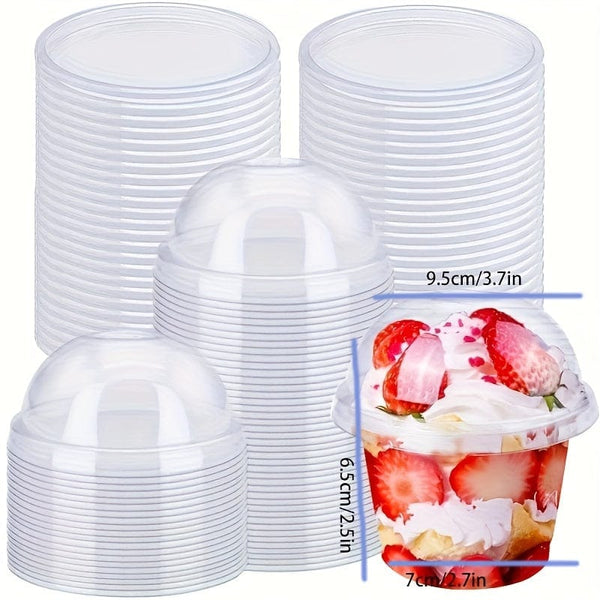 Planet Gates 40pcs 40pcs Crystal Clear Plastic Cups - Perfect For Desserts, Parfaits, Ice Cream, And Cupcakes, Party Supplies, Tableware Accessories