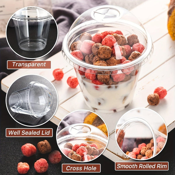 Planet Gates 40pcs 40pcs Crystal Clear Plastic Cups - Perfect For Desserts, Parfaits, Ice Cream, And Cupcakes, Party Supplies, Tableware Accessories