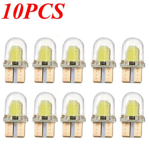 Planet Gates 40Pcs LED W5W T10 194 168 W5W COB 4SMD Led Parking Bulb Auto Wedge Clearance Lamp Canbus Silica Bright White License Light Bulbs