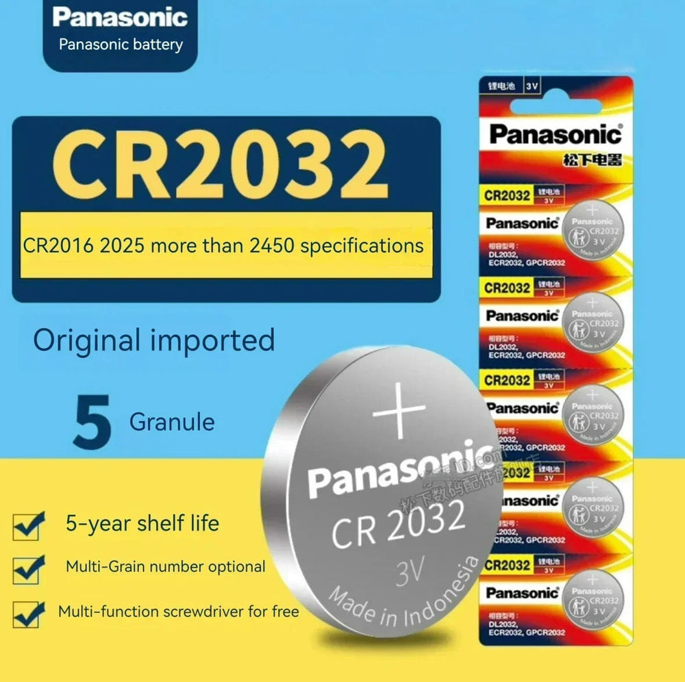 Planet Gates 40PCS Panasonic CR2032 3 Alkaline V Batteries For Calculator Toy Watch