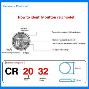 Planet Gates 40PCS Panasonic CR2032 3 Alkaline V Batteries For Calculator Toy Watch