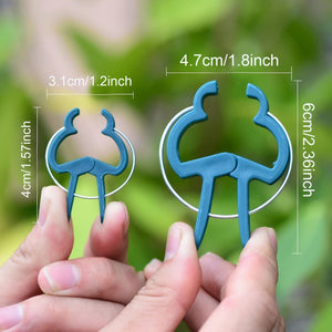 Planet Gates 40pcs, Plant Support Clips, 2 Size Gentle Flower Plant Clamps Gardening Lever Loop Gripper Clips Garden Clips For Supporting Or Straightening Plant Stems, Stalks, And Vines
