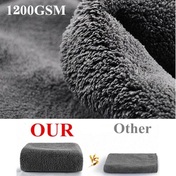 Planet Gates 40x60cm 60x90cm Car Wash Microfiber Towel Plush Cleaning Drying Cloth Car Care Cloth Detailing Polishing