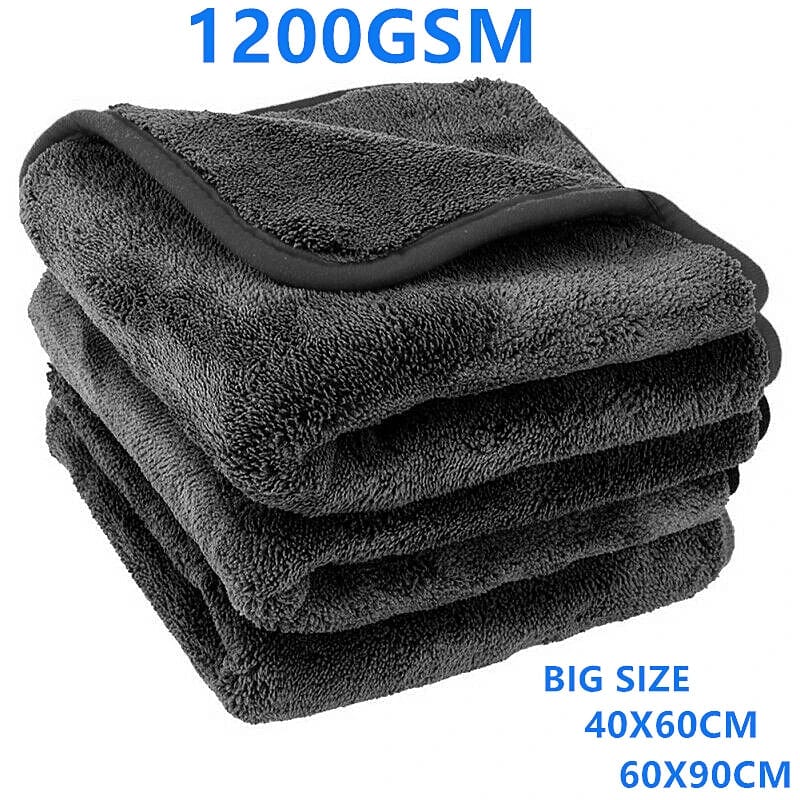 Planet Gates 40x60cm 60x90cm Car Wash Microfiber Towel Plush Cleaning Drying Cloth Car Care Cloth Detailing Polishing