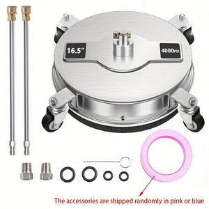 Planet Gates 41.91cm Surface Cleaner + Accessories 1pc, High Pressure Cleaning Machine Surface Cleaner, 41.91cm Stainless Steel Floor Washer, 1/4-inch Quick Connect