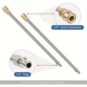 Planet Gates 41.91cm Surface Cleaner + Accessories 1pc, High Pressure Cleaning Machine Surface Cleaner, 41.91cm Stainless Steel Floor Washer, 1/4-inch Quick Connect