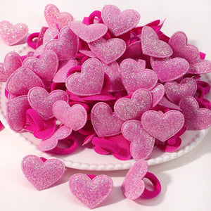 Planet Gates 4156-28 / 20pcs 20pcs Kids Elastic Hair Bands Girls Plush Ball Rubber Band For Children Sweets Scrunchie Hair Ties Clip Baby Hair Accessories