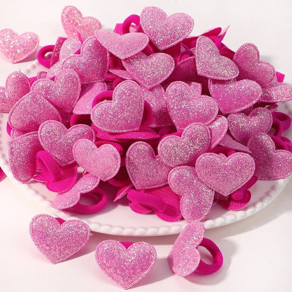 Planet Gates 4156-28 / 20pcs 20pcs Kids Elastic Hair Bands Girls Plush Ball Rubber Band For Children Sweets Scrunchie Hair Ties Clip Baby Hair Accessories