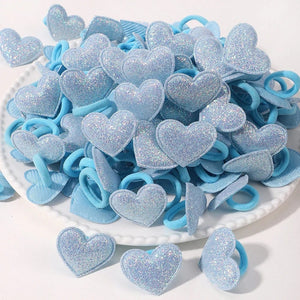 Planet Gates 4156-7 / 20pcs 20pcs Kids Elastic Hair Bands Girls Plush Ball Rubber Band For Children Sweets Scrunchie Hair Ties Clip Baby Hair Accessories