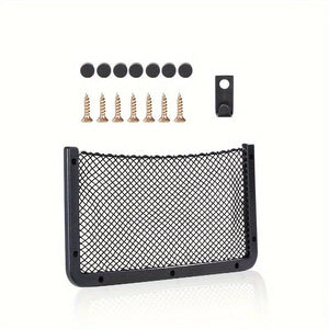 Planet Gates 42.01cm*21.01cm Car Storage Net Bag, Car Mesh Net Bag, Framed Car Mesh Organizer, Universal Car Seat Back Storage Mesh Pocket