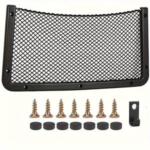 Planet Gates 42.01cm*21.01cm Car Storage Net Bag, Car Mesh Net Bag, Framed Car Mesh Organizer, Universal Car Seat Back Storage Mesh Pocket