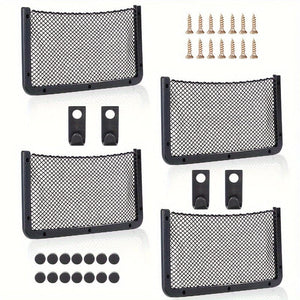 Planet Gates 42.01cm*21.01cm Car Storage Net Bag, Car Mesh Net Bag, Framed Car Mesh Organizer, Universal Car Seat Back Storage Mesh Pocket