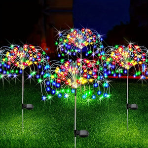 Planet Gates 420LED Solar Garden Lights Solar Firework Lights, 8Mode Lighting Solar Lights Outdoor Waterproof For Garden Patio Walkway Pathway Party Wedding Decorative 360/200/60LED