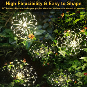 Planet Gates 420LED Solar Garden Lights Solar Firework Lights, 8Mode Lighting Solar Lights Outdoor Waterproof For Garden Patio Walkway Pathway Party Wedding Decorative 360/200/60LED