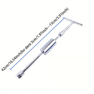 Planet Gates 42cm/16.54in Car Dent Remover Tool, Paintless Dent Repair Dent Puller Kit Slide Hammer Tools With 18pcs Thickened Blue Tabs For DIY Automobile Body Dent Removal