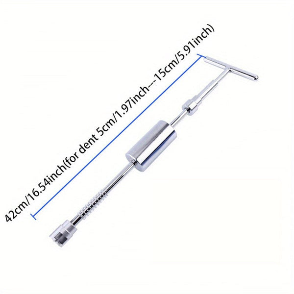 Planet Gates 42cm/16.54in Car Dent Remover Tool, Paintless Dent Repair Dent Puller Kit Slide Hammer Tools With 18pcs Thickened Blue Tabs For DIY Automobile Body Dent Removal