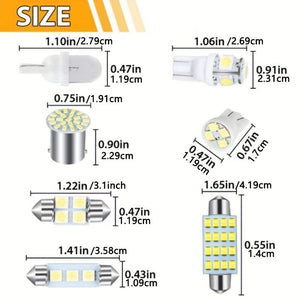 Planet Gates 42pcs 42pcs Durable Car Light Replacement Part Cars Wedge Lights T10 Car Interior Light T5 Map Dome Bulb Tail Lamp License Plate Lighting Trunk Bulbs
